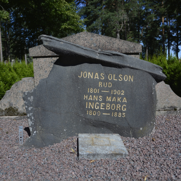 Jonas och Ingeborg Olsson i gruppen Värmland / Hammarö / Södra Kyrkogården hos Kyrkogårdsvandring (010152AB-R)