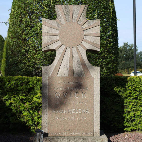 Axel Theodor Qvick i gruppen Värmland / Hammarö / Norra Kyrkogården hos Kyrkogårdsvandring (020406ABC-R)