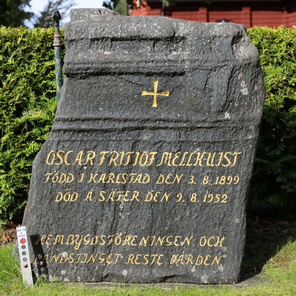Oscar Mellquist i gruppen Värmland / Hammarö / Norra Kyrkogården hos Kyrkogårdsvandring (0210005-6ABC)