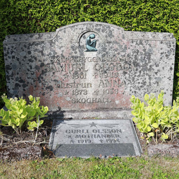 Samuel och Anna Olsson i gruppen Vrmland / Hammar / Norra Kyrkogrden hos Kyrkogrdsvandring (0216027BC-28A-R)