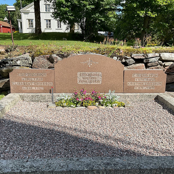 Erik Erikssons familjegrav 	 i gruppen Vrmland / Sffle / Bro kyrkogrd hos Kyrkogrdsvandring (0301174R)