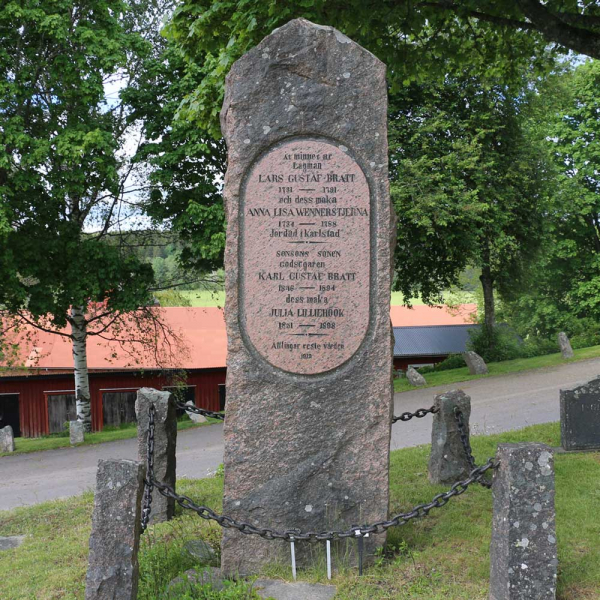 Lars Gustaf Bratts familjegrav i gruppen Värmland / Säffle / Bro kyrkogård hos Kyrkogårdsvandring (030277R)