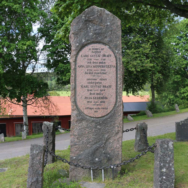 Lars Gustaf Bratts familjegrav i gruppen Vrmland / Sffle / Bro kyrkogrd hos Kyrkogrdsvandring (030277R)