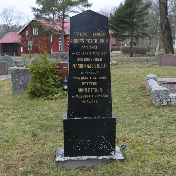 Anders Petter Holms familjegrav i gruppen Värmland / Säffle / Botilsäter kyrkogård hos Kyrkogårdsvandring (0401149R)