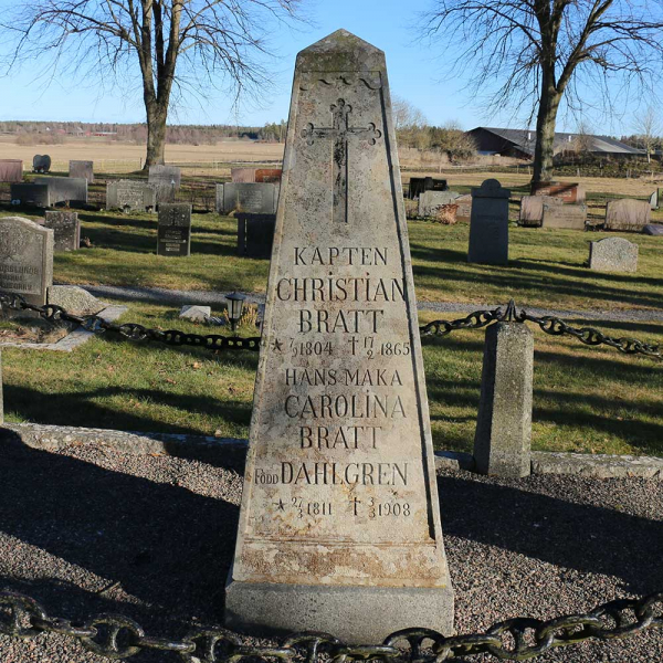 Brattsläktens familjegrav i gruppen Värmland / Säffle / Botilsäter kyrkogård hos Kyrkogårdsvandring (0402134-140R)
