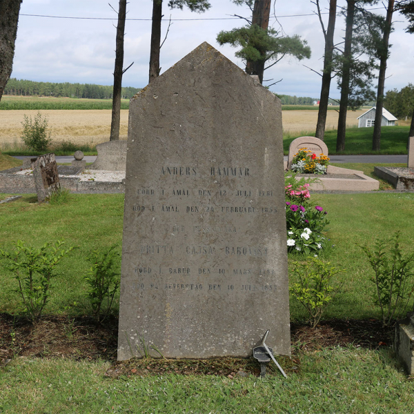 Anders Hammars familjegrav i gruppen Vrmland / Sffle / lserud kyrkogrd hos Kyrkogrdsvandring (050268R)