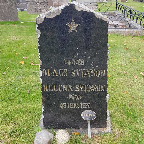 Olaus och Helena Svensson i gruppen Vrmland / Sffle / Eskilster kyrkogrd hos Kyrkogrdsvandring (0701384R)