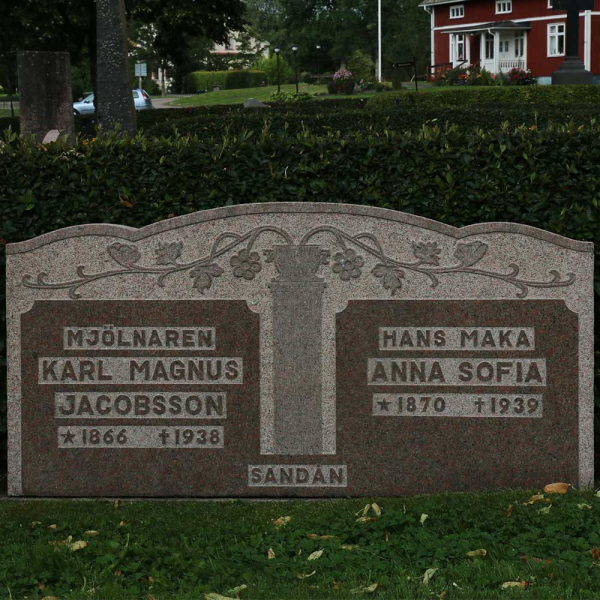 Karl Magnus och Anna Sofia Jacobsson i gruppen Vrmland / Sffle / Gillberga kyrkogrd hos Kyrkogrdsvandring (090642R)
