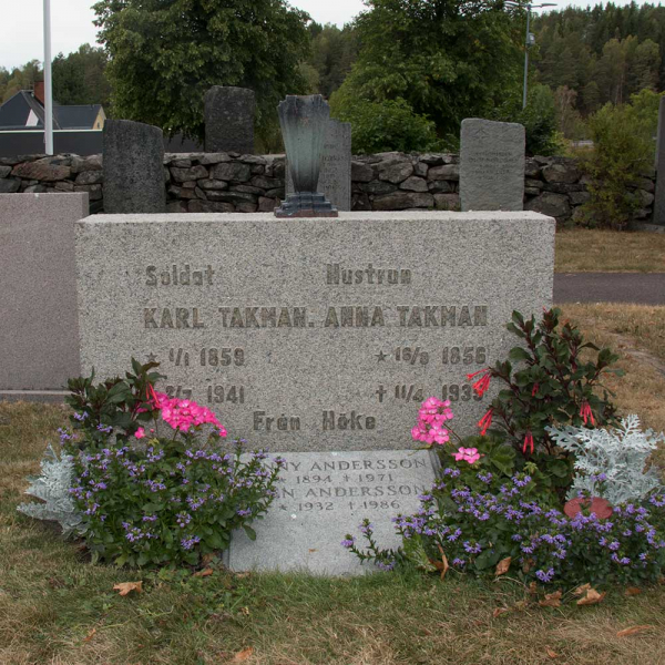 Carl Takman och Anna Takman i gruppen Värmland / Säffle / Kila kyrkogård hos Kyrkogårdsvandring (100120R)
