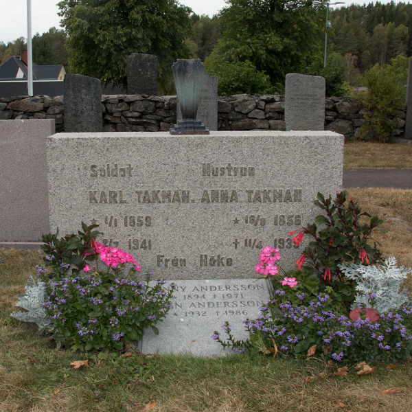 Carl Takman och Anna Takman i gruppen Vrmland / Sffle / Kila kyrkogrd hos Kyrkogrdsvandring (100120R)