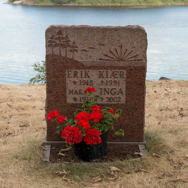 Erik Kjaer och Inga Kjaer i gruppen Vrmland / Sffle / Kila kyrkogrd hos Kyrkogrdsvandring (100280VR)