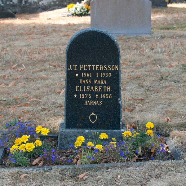 Johan Teodor och Elisabeth Pettersson i gruppen Vrmland / Sffle / Kila kyrkogrd hos Kyrkogrdsvandring (1004101R)