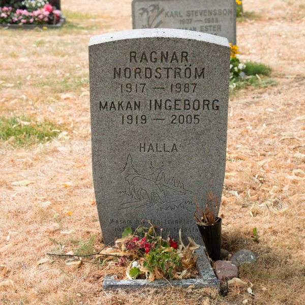 Ragnar och Ingeborg Norstrm i gruppen Vrmland / Sffle / Kila kyrkogrd hos Kyrkogrdsvandring (100819-20R)