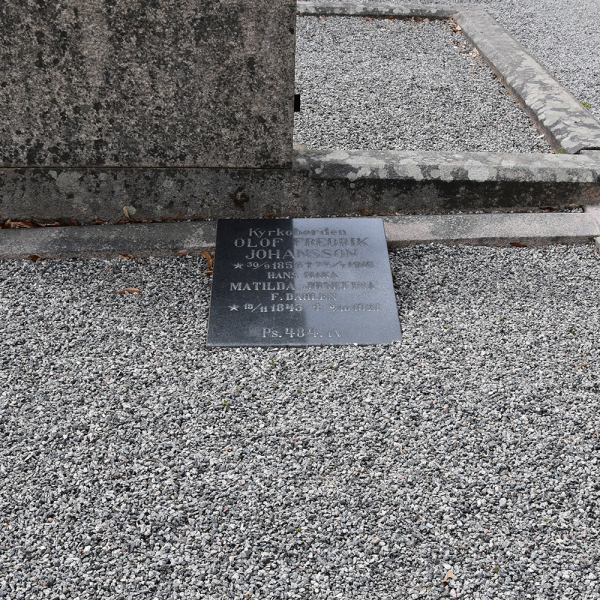 Olof Fredrik Johansson i gruppen Värmland / Arvika / Arvika kyrkogård hos Kyrkogårdsvandring (210A00139)