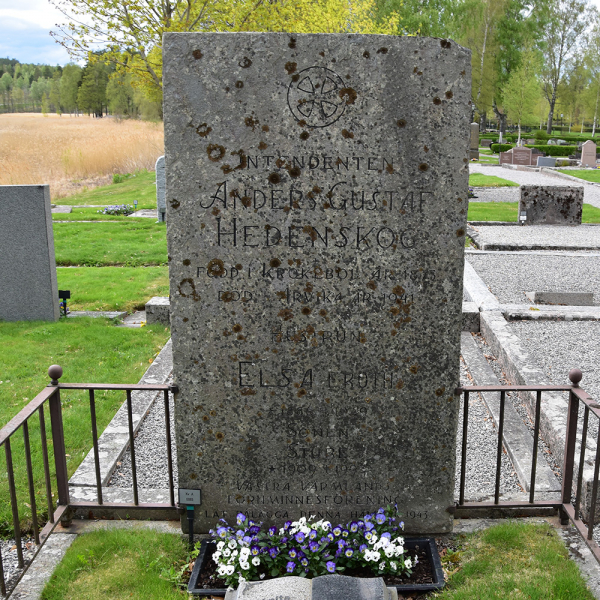 Anders Gustaf Hedenskog i gruppen Vrmland / Arvika / Arvika kyrkogrd hos Kyrkogrdsvandring (210A0065)