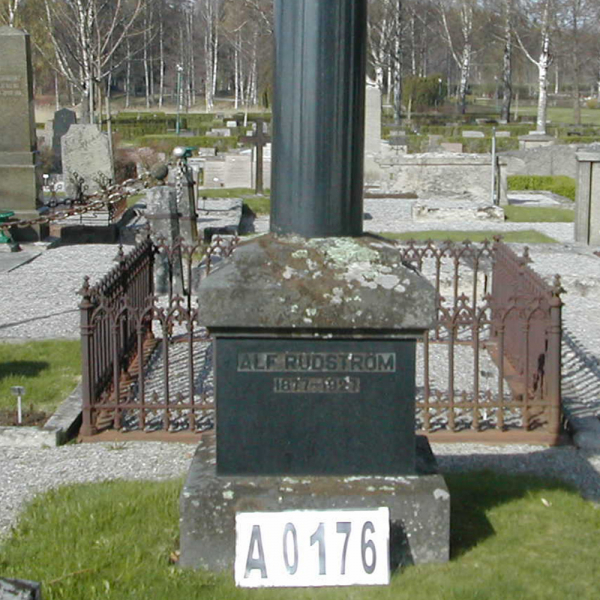 Alf Rudström i gruppen Värmland / Arvika / Arvika kyrkogård hos Kyrkogårdsvandring (210A0176)