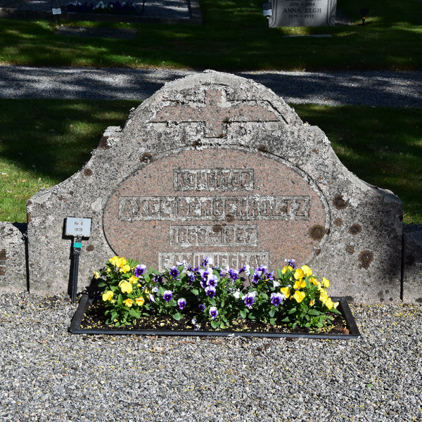 Axel och Oscar Bergenholtz i gruppen Värmland / Arvika / Arvika kyrkogård hos Kyrkogårdsvandring (210B0179-R)