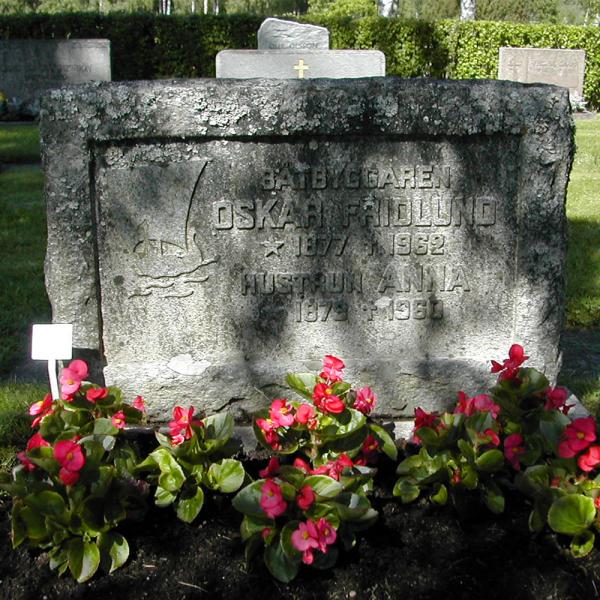 Oskar Fridlund i gruppen Värmland / Arvika / Arvika kyrkogård hos Kyrkogårdsvandring (210K0333)