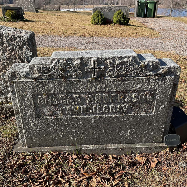 Ansgarius Gustav Andersson i gruppen V�rmland / S�ffle / L�ngserud kyrkog�rd hos Kyrkog�rdsvandring (ansgarius-R)