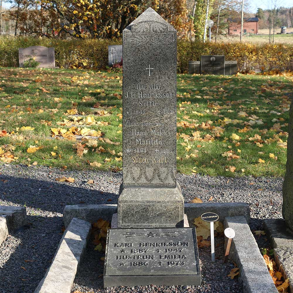 Jan Petter Henrikssons familjegrav