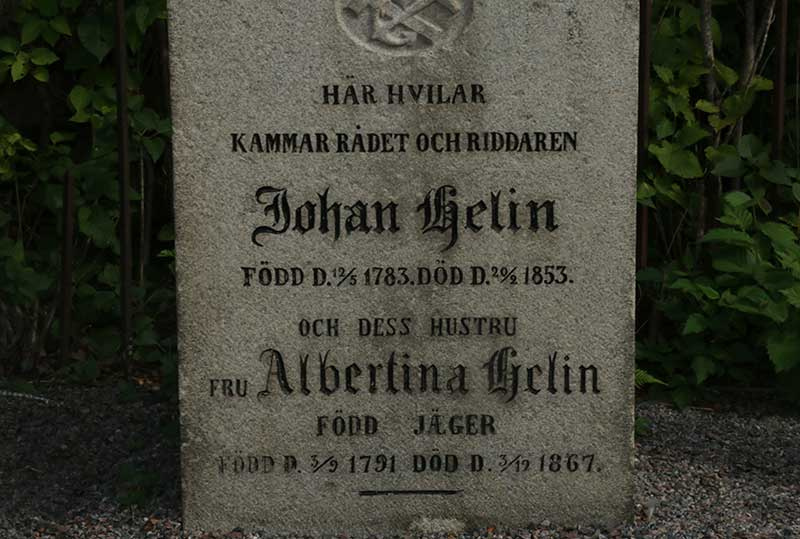 Johan Helins familjegrav