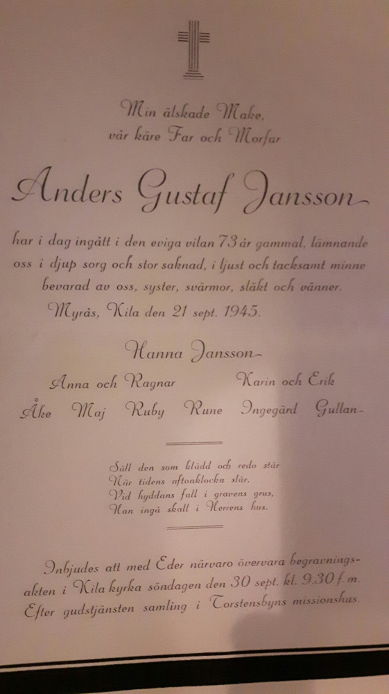 Anders Janssons familjegrav